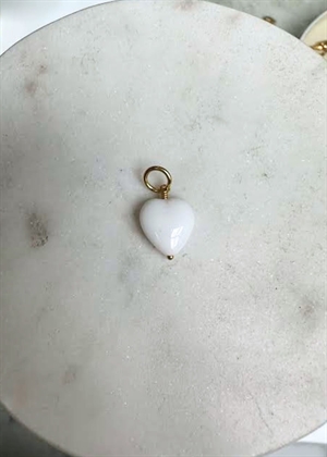 French heart pendant Hvid